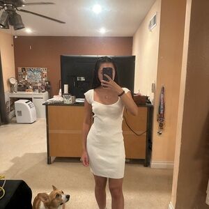Elegant White Sweater Dress